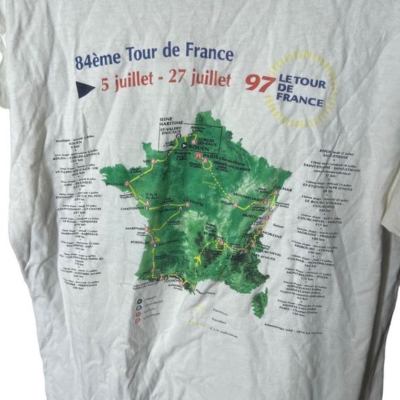 VTG 1997 Le Tour De France T Shirt Medium - Picture 1 of 5
